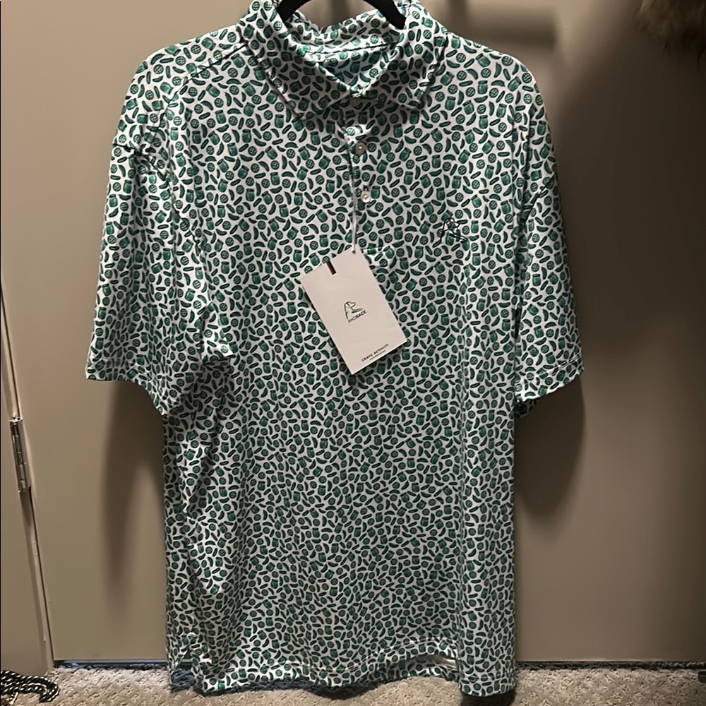 Green Patterned Men's Shirt